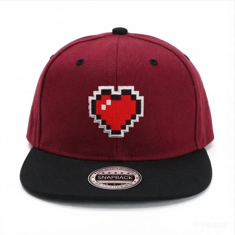 Minecrafts Unisex Embroidery Hip hop Hats Outdoor Adjustable Casual Baseball Cap Cute Cartoon Retro Sunscreen Hat Adult Headgear