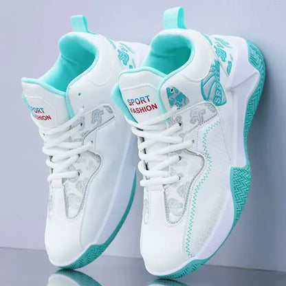 Verkauf von Basketballschuhen für Herren, High-Top-Sportschuhe für Outdoor, gepolstert, Herren-Sportschuhe, bequeme weiße Sneaker, Zapatillas