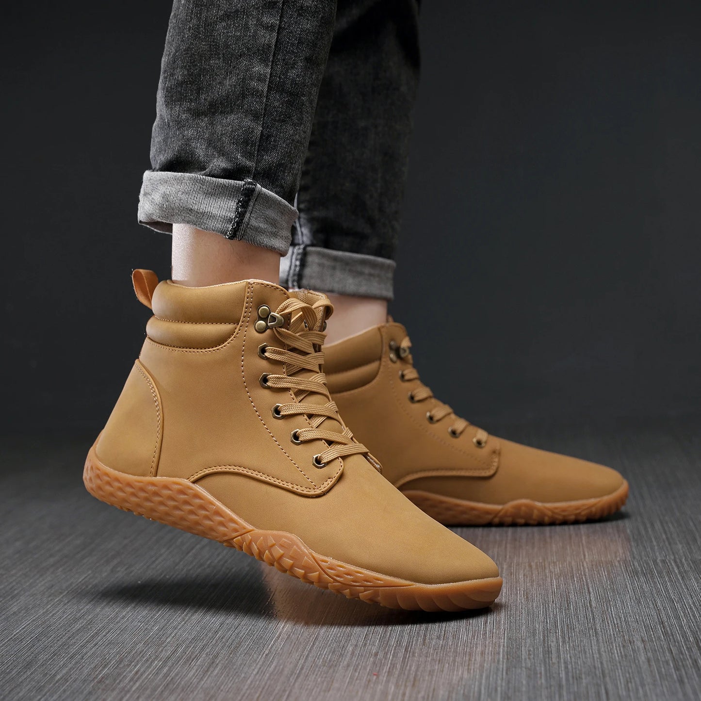 Work Lightweight Sports Shoes 41-46 Men's Shoes Wide Barefoot Sneakers Season Outdoor Breathable Versatile Casual Trendy Shoes