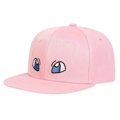New Pokemon Squirtle Pikachu Bulbasaur Charmander‌ Embroidery Baseball Cap Cute Anime Snorlax Mew Anime Adjustable Sun Hat Gifts