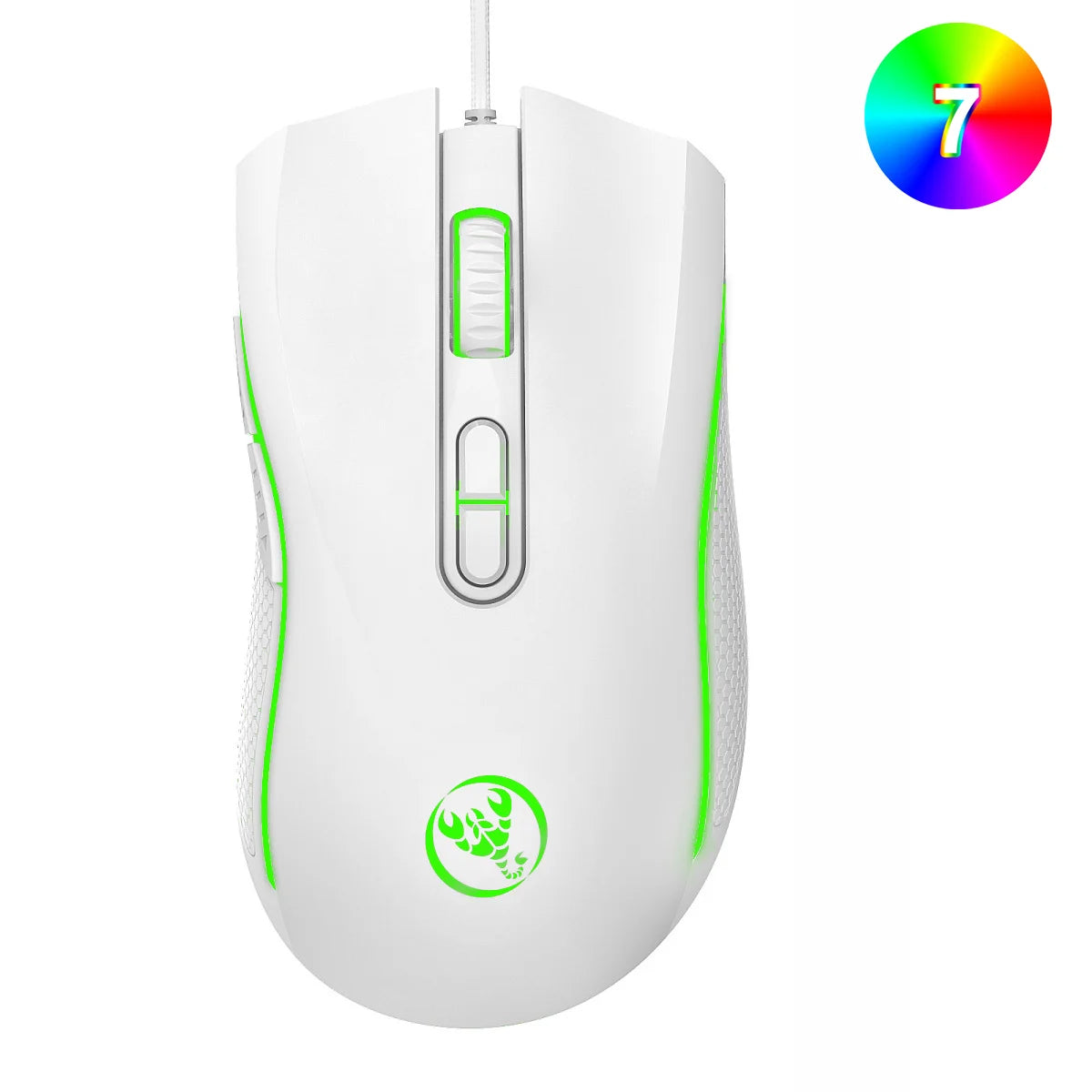 Popularan izbor HXSJ A869 optički ergonomski RGB ABS žičani gaming miš s 4 razine podešavanja rezolucije za prijenosno računalo i PC