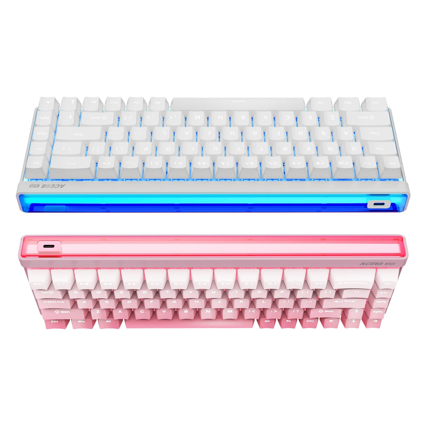Mchose Ace68 Air Gaming Keyboard Hall Effect 0.001mm Rapid Trigger 8K+256K Polling Rate Dynamic RGB Light Box Magnetic