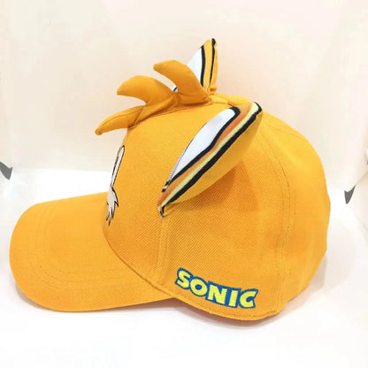 Shadow the Hedgehog 3D baseball cap for adults and children Sonic Amy Tails Knuckles printed flat edge ducktongue sun hat gifts