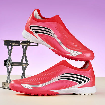Chaussures de football TF pour hommes et femmes, dessus à toucher lisse, crampons résistants à l'usure, chaussures de football d'entraînement pour adultes