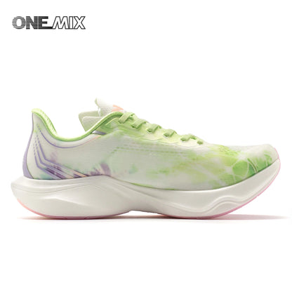 ONEMIX Nylon Carbon Board Marathon Running Racing Shoes, Professional Stable Support, Shock Relief, Ultra-light Rebound Sneakers
