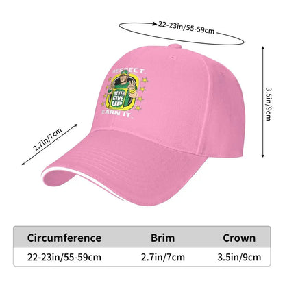 Yellow Wrestling Cena John White Custom Baseball Caps For Mens Unisex Male Beach Sunscreen Hat Snapback Cap