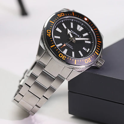 TOPHILL 43.5mm Professional Dive Watch Automatic NH35 Movement Sapphire 300M Waterproof Super Luminous Diving Men's Wristwatches