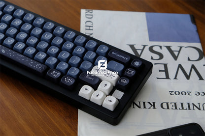 Galaxy Theme Key Cap 129 Keys GMK MOA Profile DYE-SUB PBT Keycap with 1.75U 2U Shift for MX Switch Mechanical Keyboard