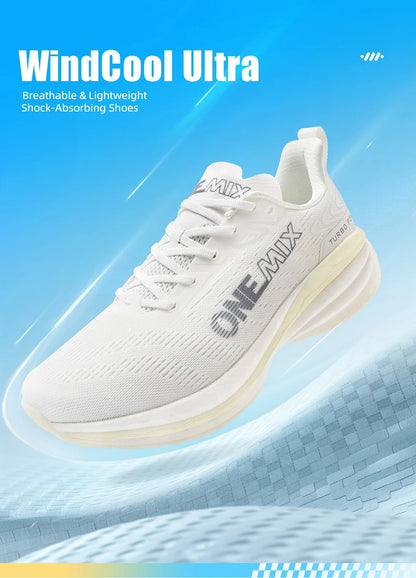 ONEMIX Men's Running Shoes Air Cushion Sneakers Breathable Mesh Outdoor Athletic Height Increase Walking Shoes Size EU 35-47