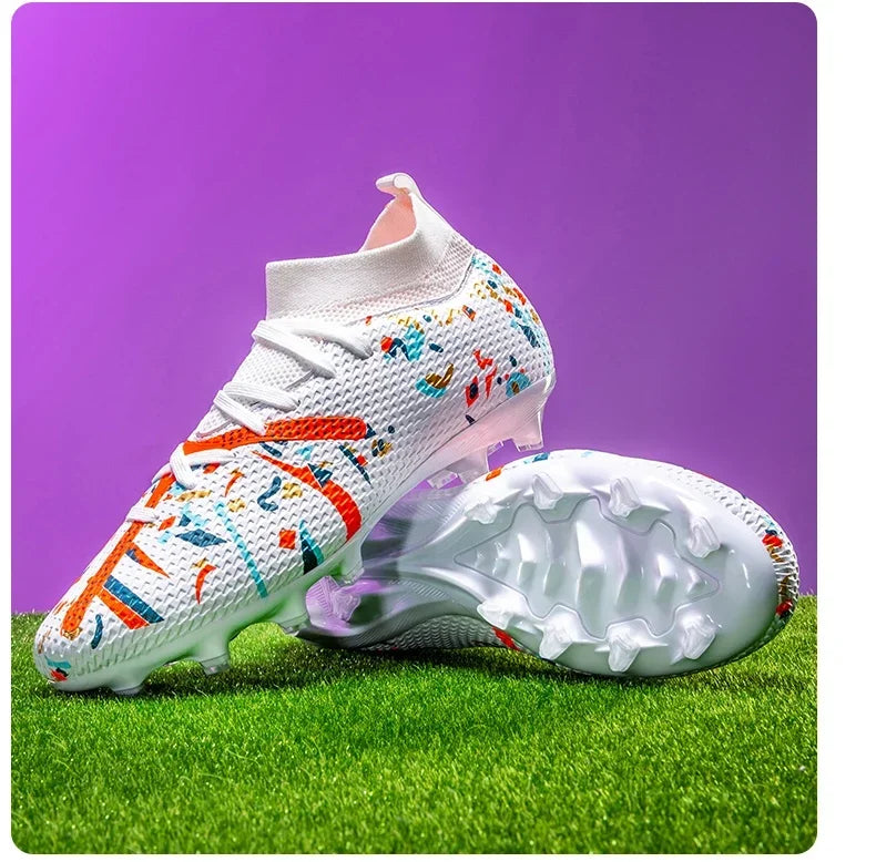 Nouvelles chaussures de football pour hommes, baskets de football pour terrain gazonné, chaussures de football d'extérieur, chaussures d'entraînement professionnelles, chaussures de sport antidérapantes, ultralégères,