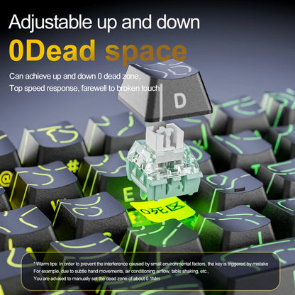 Teclado gaming magnético ATTACK SHARK X68HE X68PRO HE e FREEWOLF F68 com fios F68Pro sem fios para gaming profissional 0.01mm Rapid Trigg