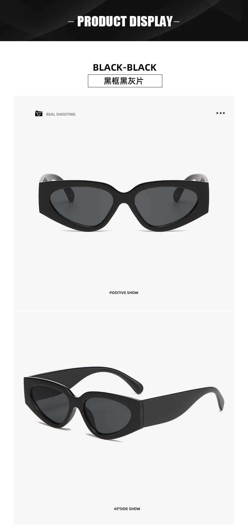 unique black white patchwork cat eye sunglasses for women new fashion small round gradient sun glasses ladies sexy Y2K shades