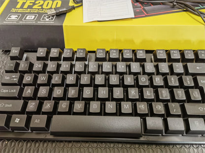 Spanish Keyboard with Ñ Russian Keyboard ISO 100% Layout 104 Keys Spanish Russian Gaming Keyboard Mouse Kit Backlight Wired T20