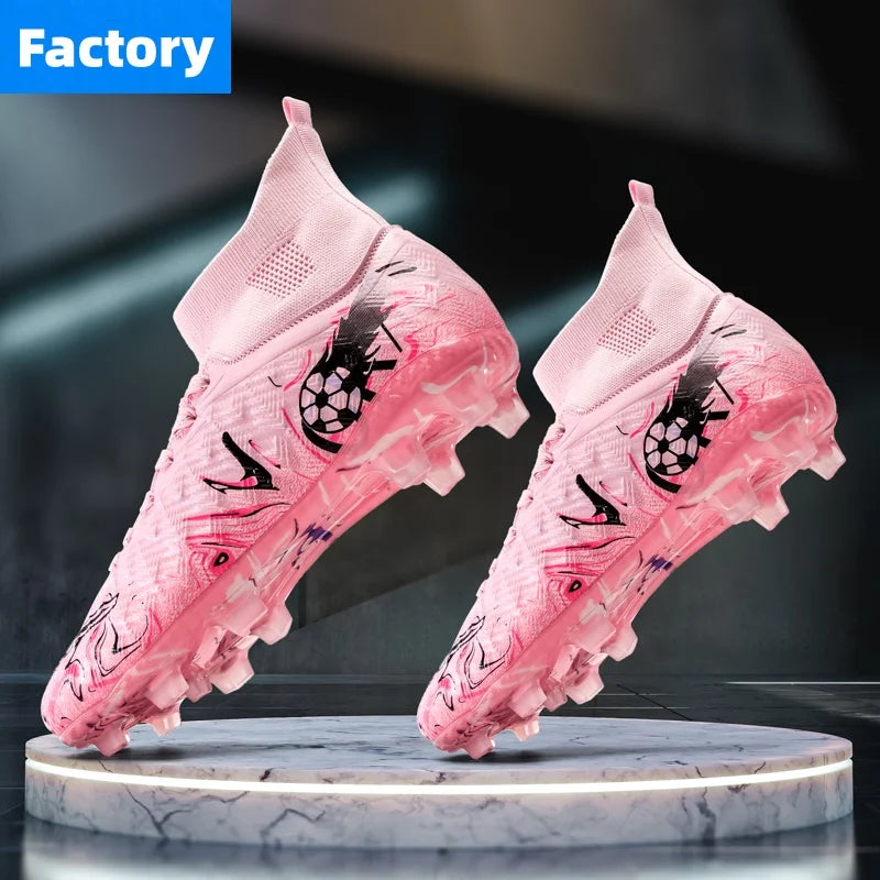 Chaussures de football professionnelles pour hommes, crampons de football, chaussures de football originales pour terrain intérieur, bottes d'entraînement sur gazon TF/FG, baskets