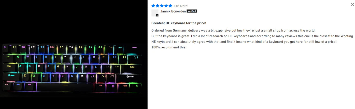 MCHOSE ACE 68 Magnetic Switch Gaming Keyboard Hall Effect Rapid Trigger Programmable RGB 8K Hz DKS/MT/TGL/RS/SOCD Keyboard