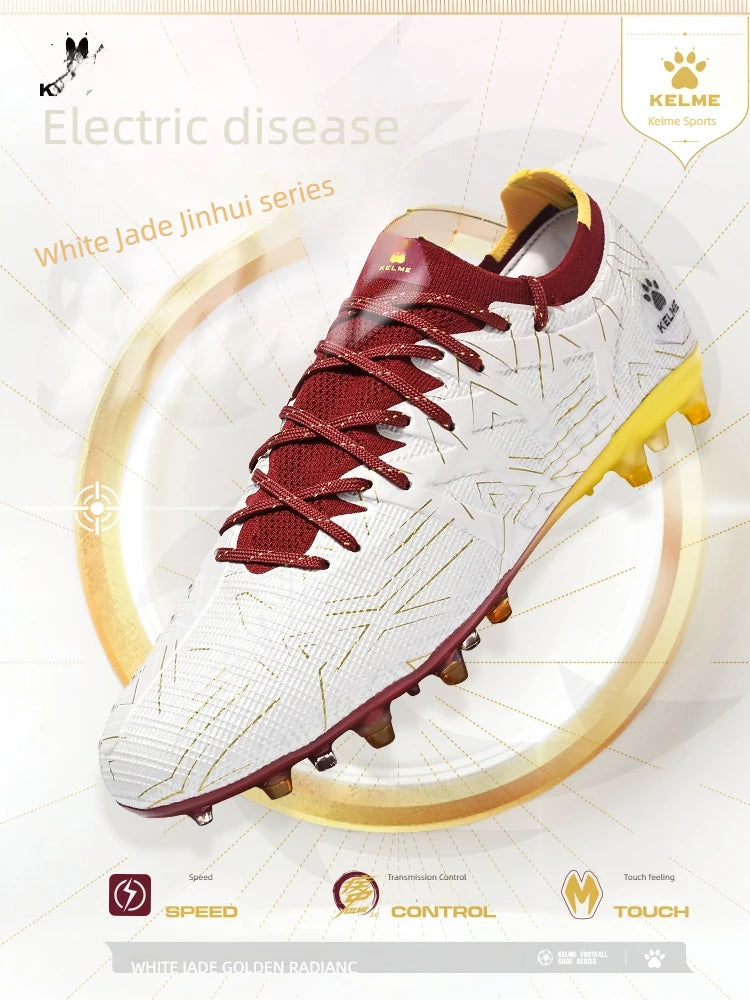 KELME Voetbalschoenen voor volwassenen Heren Disease Electric 3.0 Korte spikes Voetbalschoenen Kinderen MG Professional Wedstrijd- en trainingsschoenen