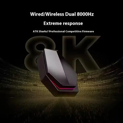 ATK X1 Series vezeték nélküli Bluetooth egér Paw3950/Ultra 8k, könnyű, 49g, hárommódú FPS gamer egér, egyedi ajándék