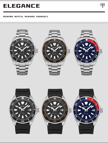 TOPHILL 43.5mm Professional Dive Watch Automatic NH35 Movement Sapphire 300M Waterproof Super Luminous Diving Men's Wristwatches