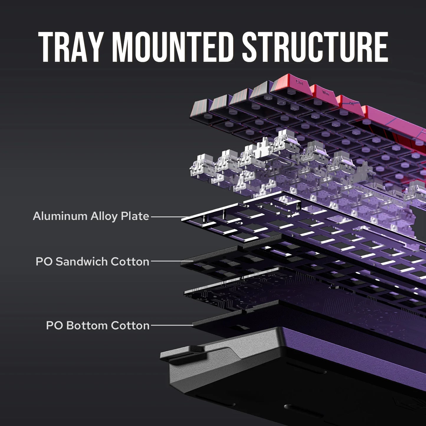 AULA WIN60 HE/WIN60 HE MAX 60% Hot-Swap Tray-Mount Structure Wired Mechanical Keyboard with Hall Effect Magnetic Switch