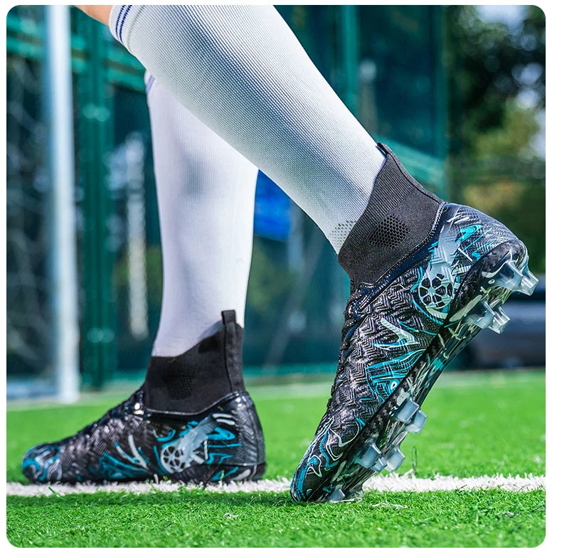 Chaussures de football professionnelles pour hommes, crampons de football, chaussures de football originales pour terrain intérieur, bottes d'entraînement sur gazon TF/FG, baskets