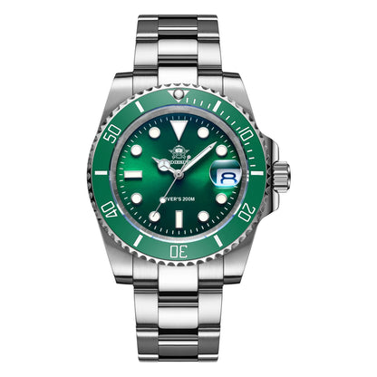 ADDIESDIVE Luxury Men's Watch Ceramic bezel BGW9 Super Bright Luminous Leisure Quartz Watch 200m Waterproof Outdoor Sports Watch