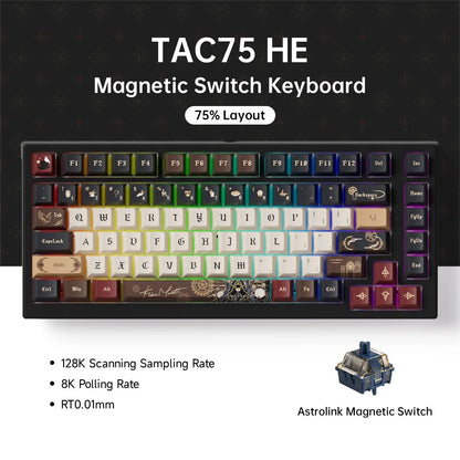 Akko TAC75 HE Magnetic Keyboard 75% Magnetic Switch Rapid Trigger 0.005mm ARGB 8K Polling Rate Wired Gamer Customized Keyboard