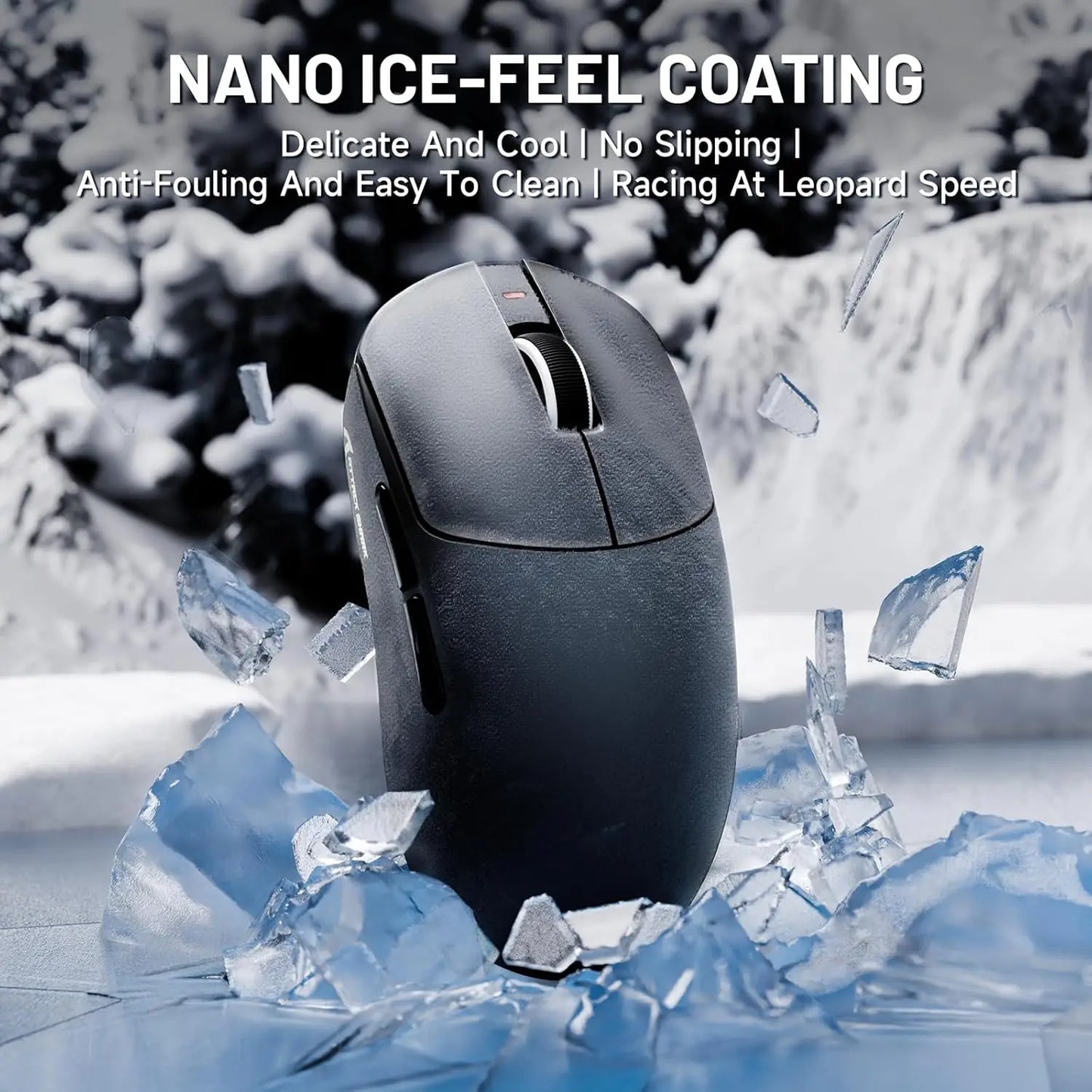 ATTACK SHARK X8 Ultra 8KHz Wireless Gaming Mouse, 55g Superlight, Nordic 52840, PAW3950MAX, 42KDPI, Cool Nano-Coating, 500mAh