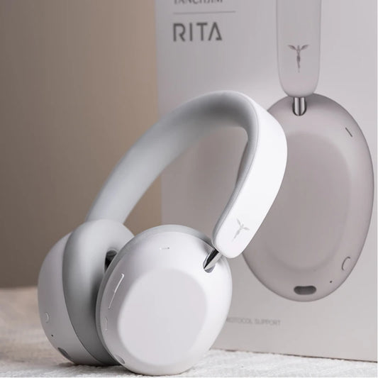 TANCHJIM RITA HiFi Bluetooth Headset Wireless & Wired ANC Headphones, Bluetooth 6.0 LDAC Over-Ear Headphones with 40mm Dynamic Driver, Gaming Headset with ENC & 3.5mm Audio Cable