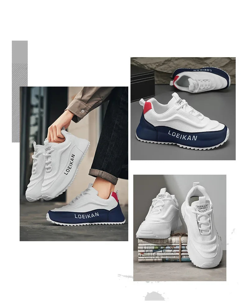 Men's Walking Running Shoes Men Casual Lightweight Tennis Shoes Sports Sneakers Breathable New Fashion Sneakers Plus Size 47