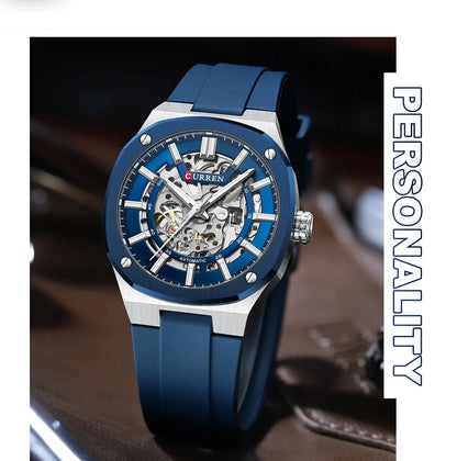 2025 CURREN New Men Mechanical Watch Luxury Sapphire Glass Automatic Watch 41MM Stainless Steel Watch for Men