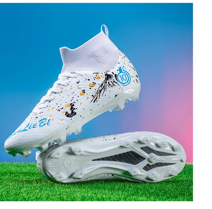 Nouvelles chaussures de football professionnelles pour hommes, chaussures de football antidérapantes, unisexes, respirantes, chaussures de futsal, nouvelles chaussures à crampons, livraison directe, ultralégères
