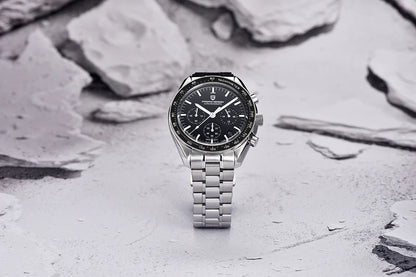 Zegarek PAGANI DESIGN Moon – luksusowy męski chronograf kwarcowy w sportowym stylu, szafirowe szkło z powłoką antyrefleksyjną, luminescencyjny wyświetlacz