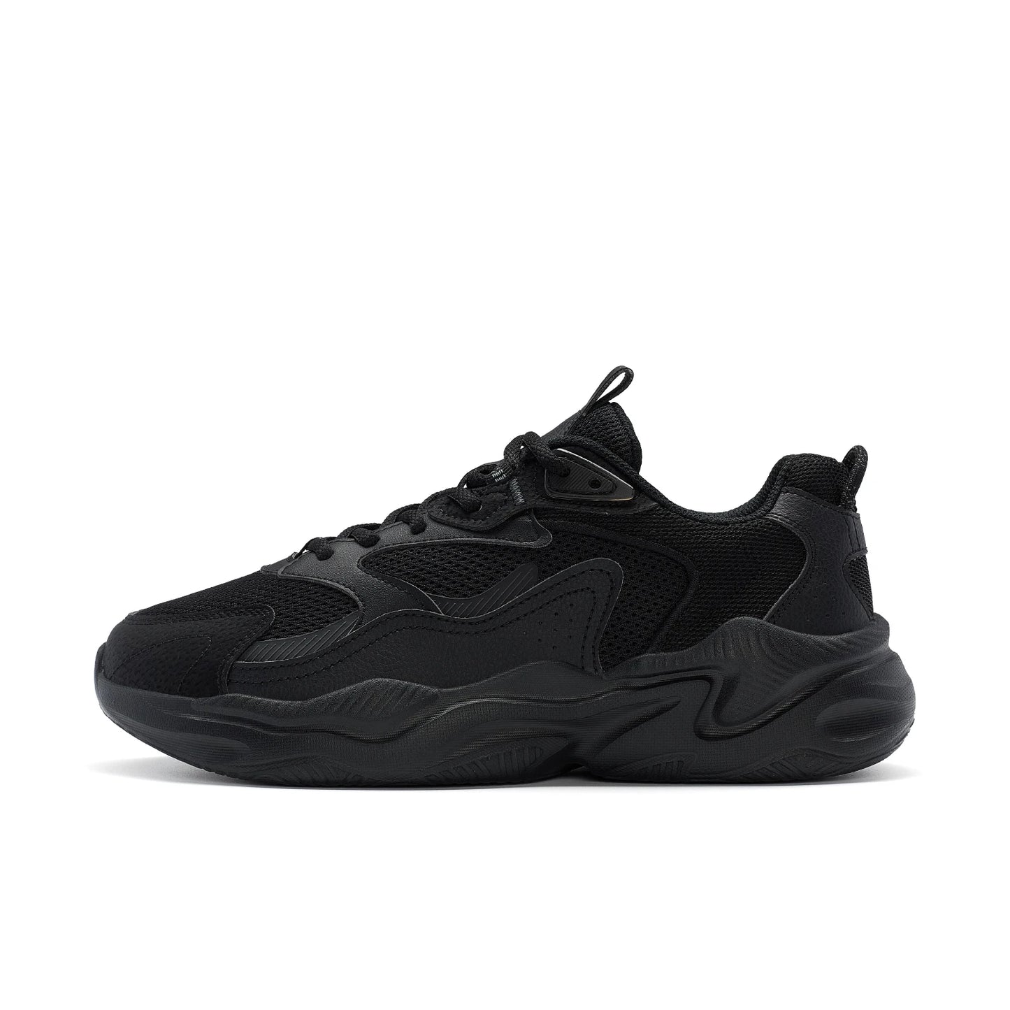 Xtep Casual Shoes For Men Breathable Thick Sole Heightened Lightweight Strong Wrapping Street Style Sports Shoes 977319320047