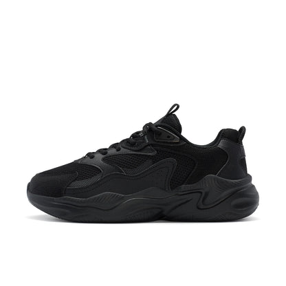 Xtep Casual Shoes For Men Breathable Thick Sole Heightened Lightweight Strong Wrapping Street Style Sports Shoes 977319320047