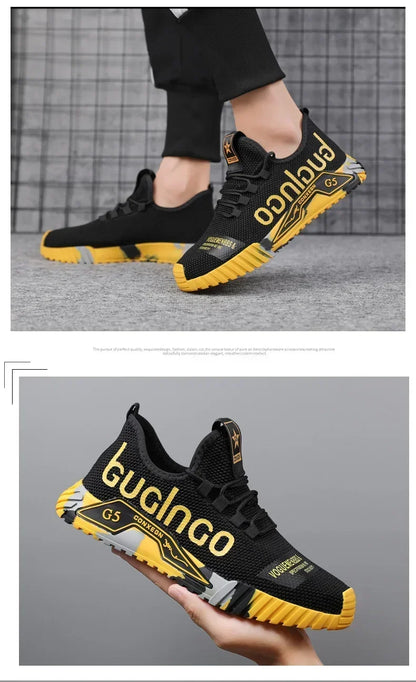 Running Sport Fashion High Top Sneakers Zapatillas De Deporte 2024 Men Casual Mesh Shoes Light Soft Breathable Vulcanized Shoes