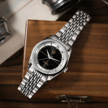 Watchdives WD1954 Arctic Classic 36mm Watch VH31 Sweep Second Movement 316L Stainless Steel Watches Sapphire Crystal Luminova