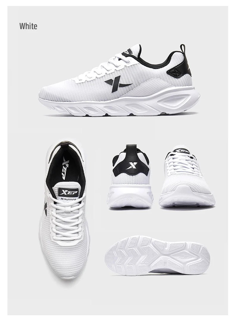 Xtep Running Shoes For Men 2025 Spring Sweat-Absorbing Sports Shoes Wear-Resistant Stability Sporty Sports Sneakers 880119115131