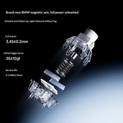 MCHOSE Ace 68 Hall Effect Magnetic Switch Gaming Keyboard Topographic Keycaps Customized TTC Uranus Magnetic Switch eSports