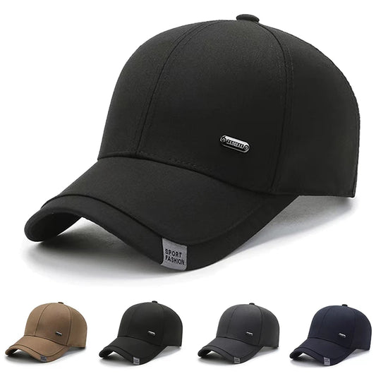Unisex Small Iron Label Baseball Caps Spring Autumn Outdoor Adjustable Casual Hats Sunscreen Hat Sports Cap