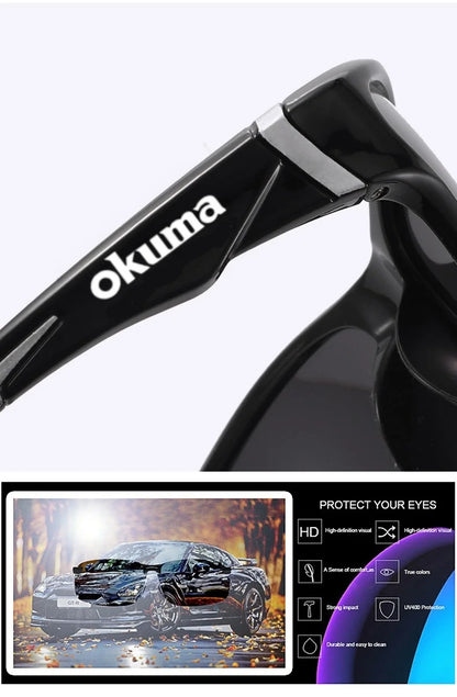 Okum fashion polarized glasses UV400, anti UV, glare, strong light, suitable for cycling, driving, fishing, etc