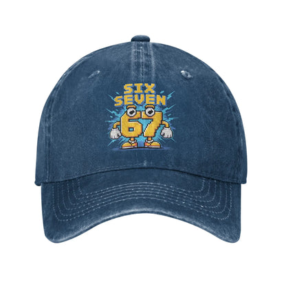 67 „Meme Brainrot Six Seven Kids Gaming Gen Alpha Sun“ beisbolo kepurė, kasdieninė vyriška „trucker“ kepurė, didmeninė prekyba, dizainas, lauko „snapback“ kepurė