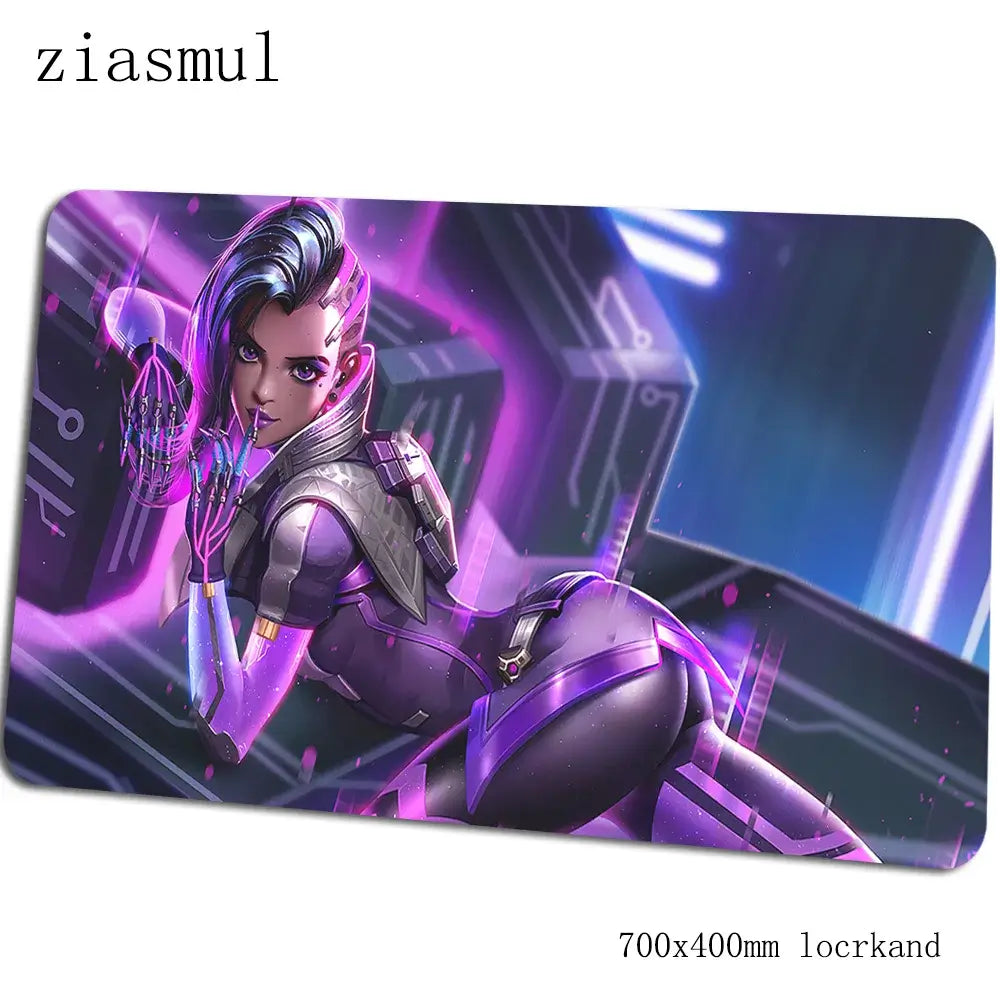 Overwatch muismat – prachtige computermat 70x40cm, grote XL gamingmuismat voor muis en toetsenbord, pc-gamer bureau