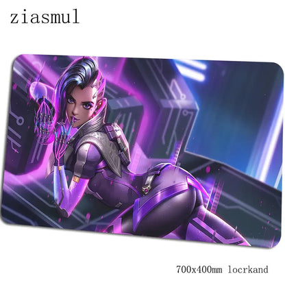 Overwatch muismat – prachtige computermat 70x40cm, grote XL gamingmuismat voor muis en toetsenbord, pc-gamer bureau