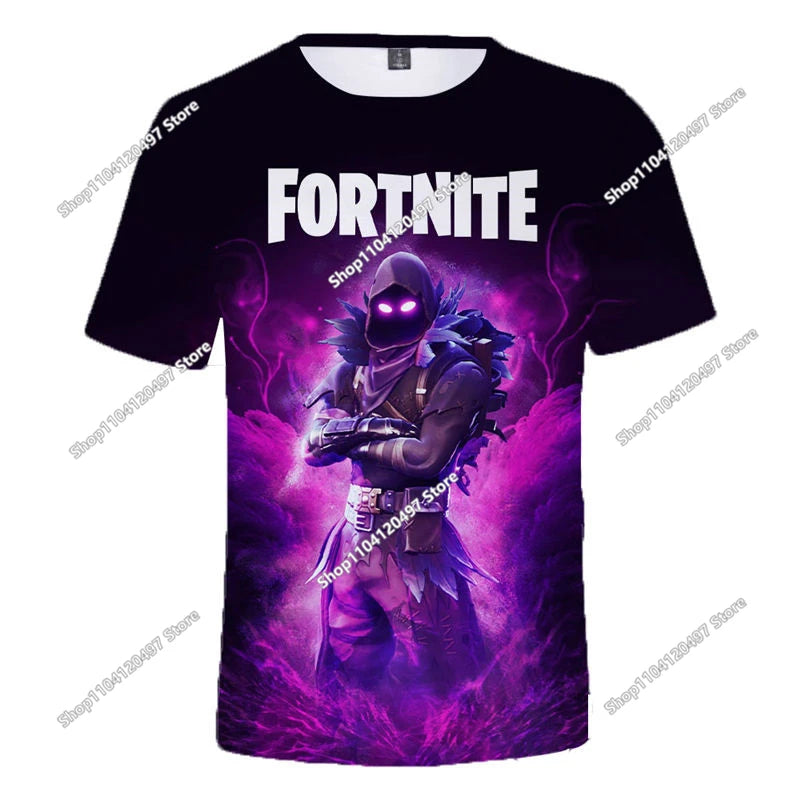 Halloween Peely 3d T-shirt Boys Girls Christmas Fortnite Tees Battle Royale Streetwear Kids Victory Game Men T Shirt Clothes
