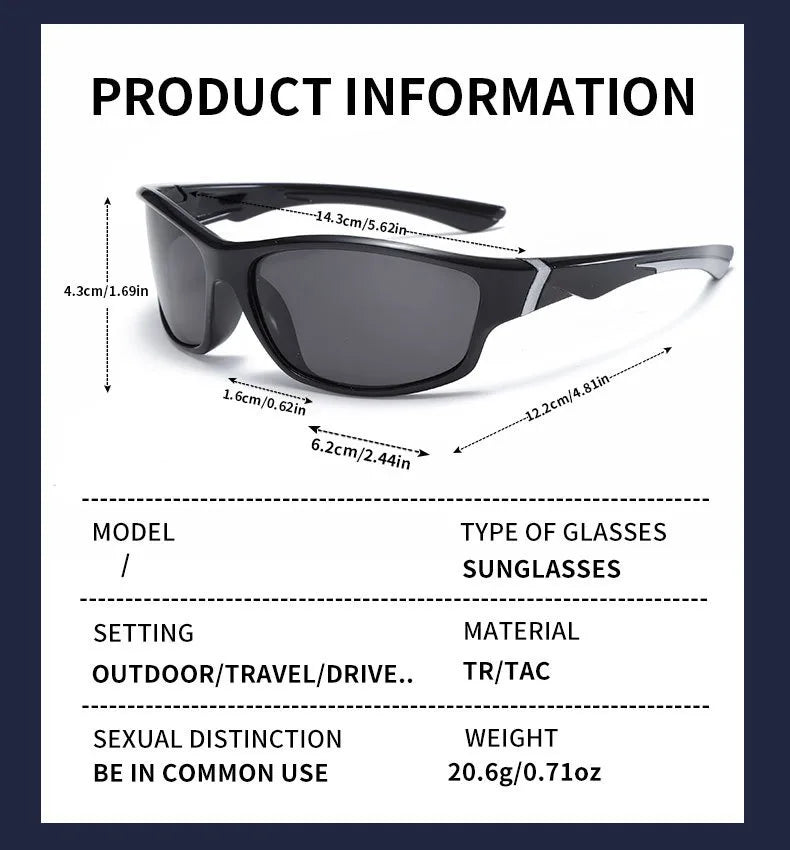 Okum fashion polarized glasses UV400, anti UV, glare, strong light, suitable for cycling, driving, fishing, etc