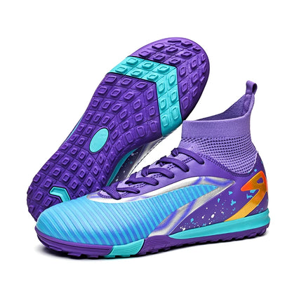 Chaussures de football pour hommes, crampons longs FG / crampons courts TF, antidérapantes, pour terrain naturel et synthétique, entraînement
