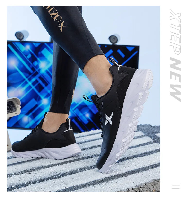 Xtep Running Shoes For Men 2021 Winter Street Casual Men's Sports Shoes Wear-Resistant Support Cushion Sneakers 879419110080
