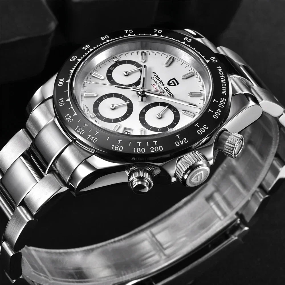 Novo PAGANI DESIGN PD1644 Relógio de Luxo para Homem em Quartzo com Data Automática, Cronógrafo Desportivo de Pulso, Impermeável 100m, Presente para Homem