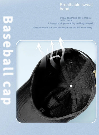 Unisex Waterproof Baseball Cap Outdoor Hat Quick Dry Sun Hat [All Senson] Men Women Sport Golf Hat