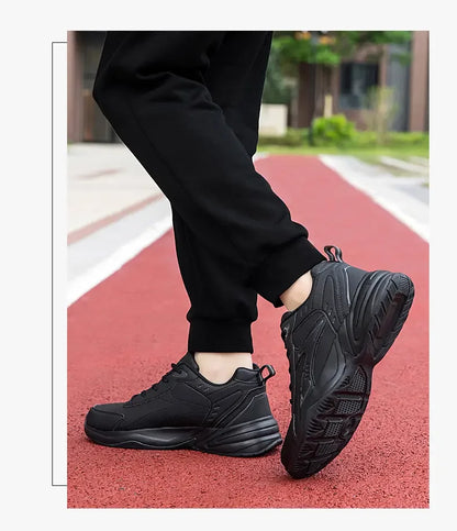 Baskets Chunky pour Hommes à Semelle Épaisse Polyvalentes Nouvelle Tendance 2026 Chaussures de Sport Décontractées Respirantes à Lacets en Maille avec Semelles Souples Améliorées
